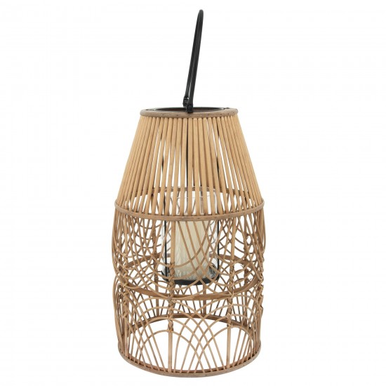 Wicker 21"h Lantern, Natural