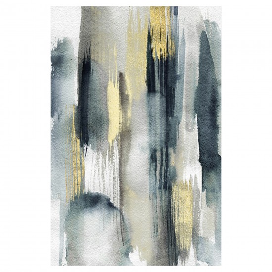 24x36 Abstract Printed Canvas, Multi/gray