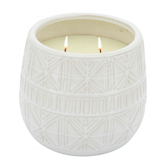 7" Tribal Scented Candle, Beige 28oz