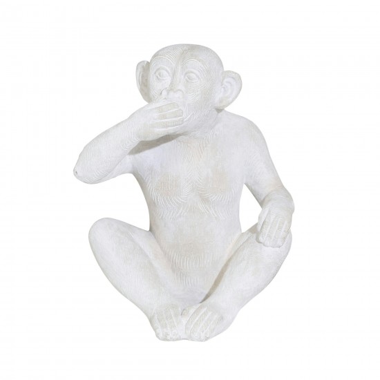 S/3 Resin 10" Monkey See No/say No/hear No Figurin