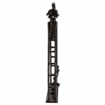 23" Metal Family On Ladder, Black