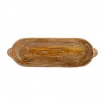 Wood, S/2 18/23"l Oval Trays, Brown