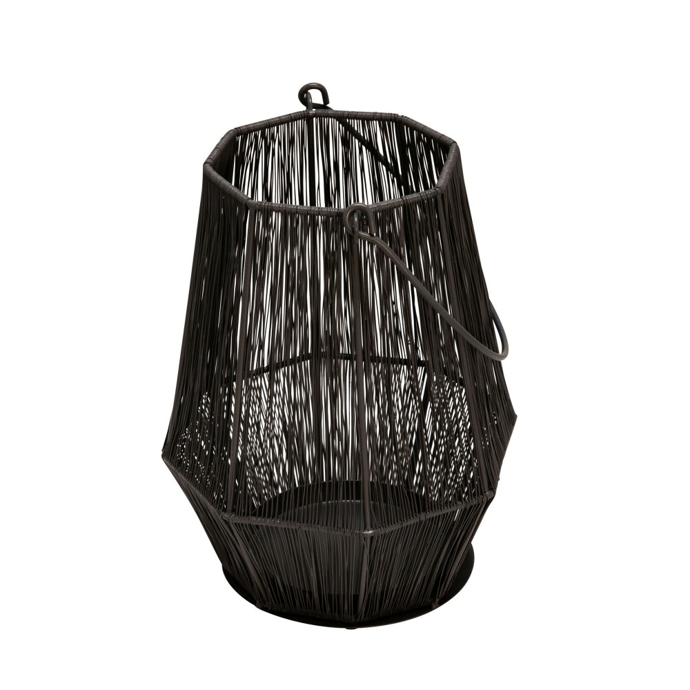 Metal 11" Lantern, Gray