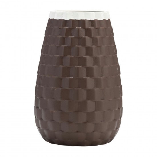 9" Textured Vase, Java