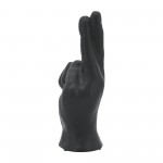8"h, Crossing Fingers, Black