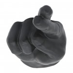8"h, Crossing Fingers, Black