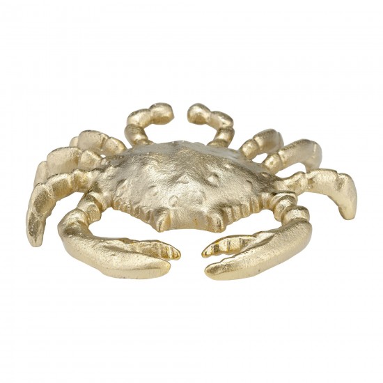 Metal,9", Crab Deco,champagne