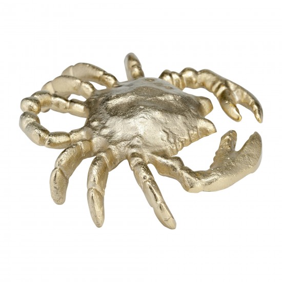 Metal,9", Crab Deco,champagne