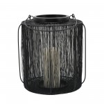 Metal, 13"h Wire Lantern, Black