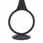 Metal, 10"h Round Taper Candle Holder, Black