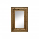 Wood Frame 24 X 36" Wall Mirror, Brown Wb