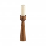 Wood, 12"h Candle Holder, Natural