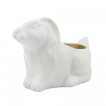 7" Rabbit Planter, White