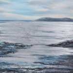 52x52 Handpainted Oil Canvas Ocean, Multi