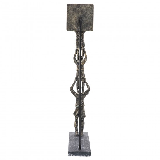Resin, 19"h 3-men Dunk, Bronze