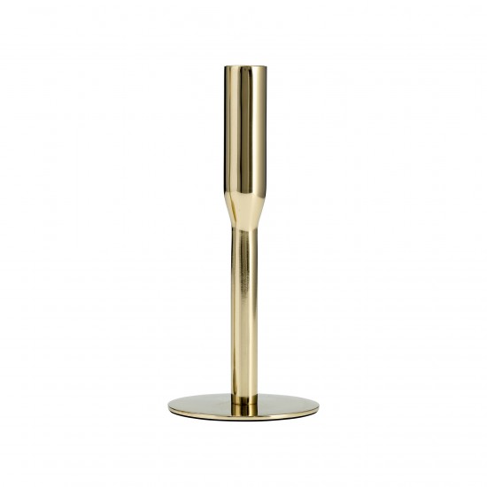 Metal, 8"h Taper Candle Holder, Gold