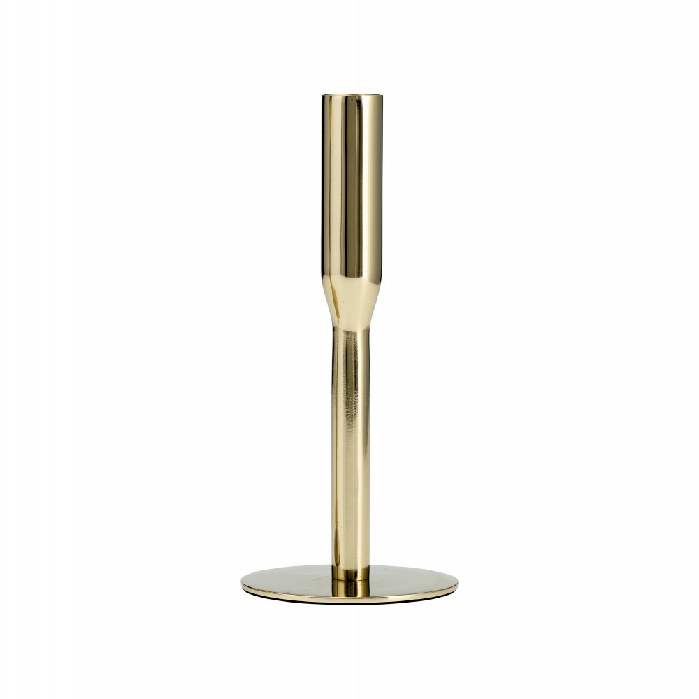 Metal, 8"h Taper Candle Holder, Gold