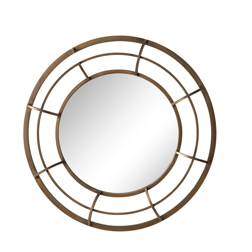 Metal Frame 28" Wall Mirror ,gold - Wb