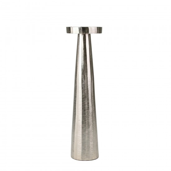 Aluminum 20" Pillar Holder, Silver