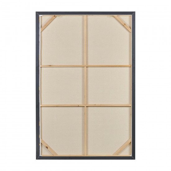 40x60 Sky Hand Painted Canvas, Gray/gold