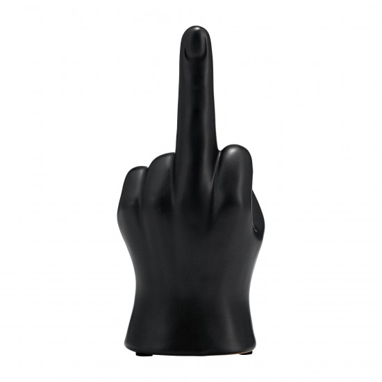 8" Dirty Finger Sign, Matte Black