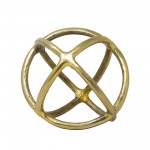 Metal 7" Orb Deco, Gold