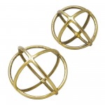 Metal 7" Orb Deco, Gold