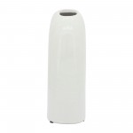 Cer, 8" Horseshoe Vase, White