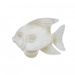 Resin 10" Fish Figurine, Whitewash