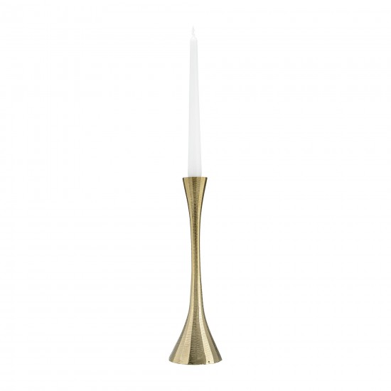 12" Metal, Taper Candle Holder, Brass