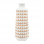 Cer, 16" Aztec Vase, Ivory