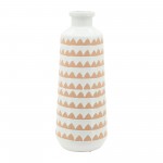 Cer, 16" Aztec Vase, Ivory