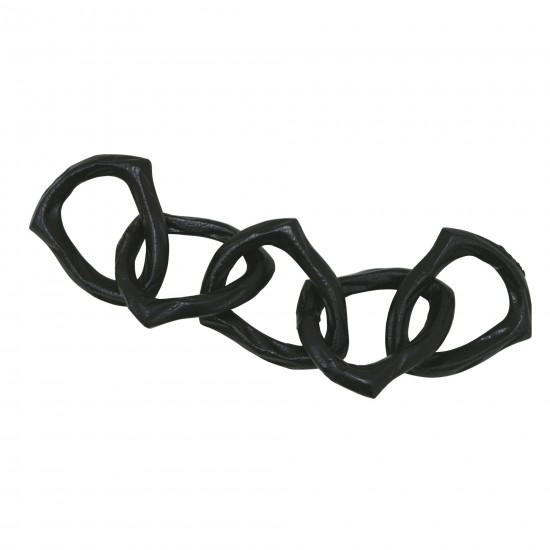 Metal 15" Chain Links, Black