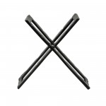 12" Metal Abstract Sculpture, Black