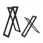 12" Metal Abstract Sculpture, Black