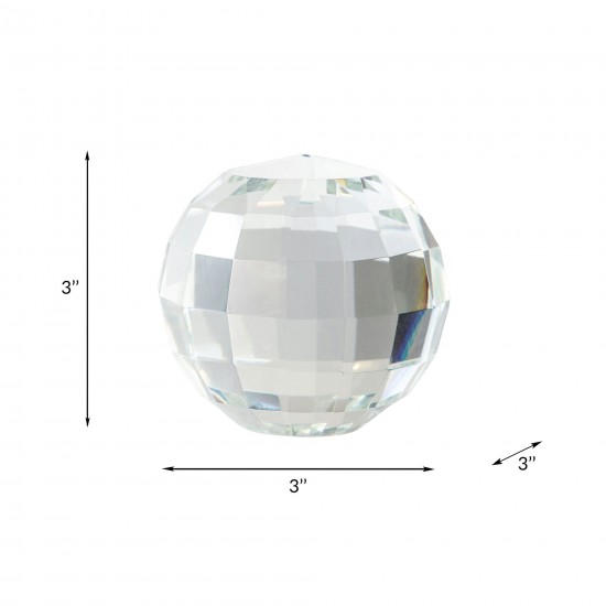 Crystal 3" Orb, Clear