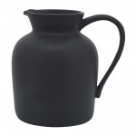 Cer, 7" Pitcher Vase, Black