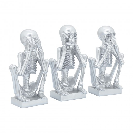 Res, S/3 No Evil Skeletons , Silver