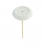 Cer, 8"h Eyes Trinket, White/gold
