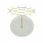 Cer, 8"h Eyes Trinket, White/gold