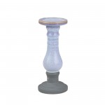 Ceramic 11" Candle Holder, Blue