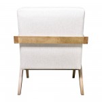 Wood - Scandinavian Accent Chair - Ivory