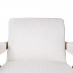Wood - Scandinavian Accent Chair - Ivory
