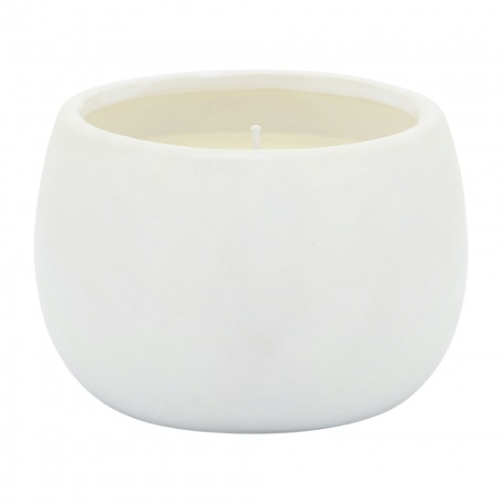 5" Citronella Face Candle, White 10oz