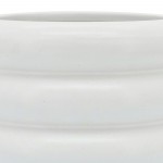 Cer, 8" Bibendum Planter, White