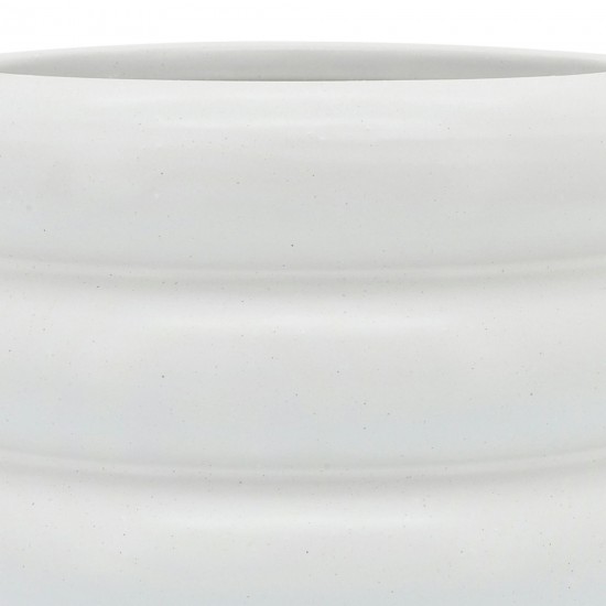 Cer, 8" Bibendum Planter, White