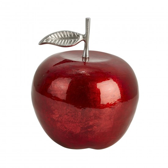 Aluminum 13" Apple Decor, Redkd