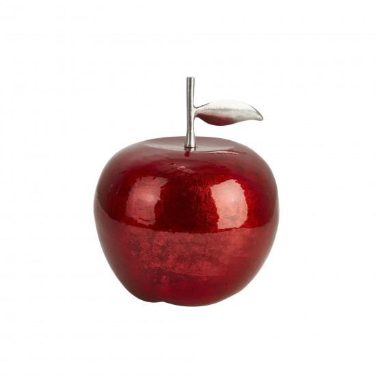 Aluminum 13" Apple Decor, Redkd