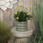 Cer, 8" Bibendum Planter, Green