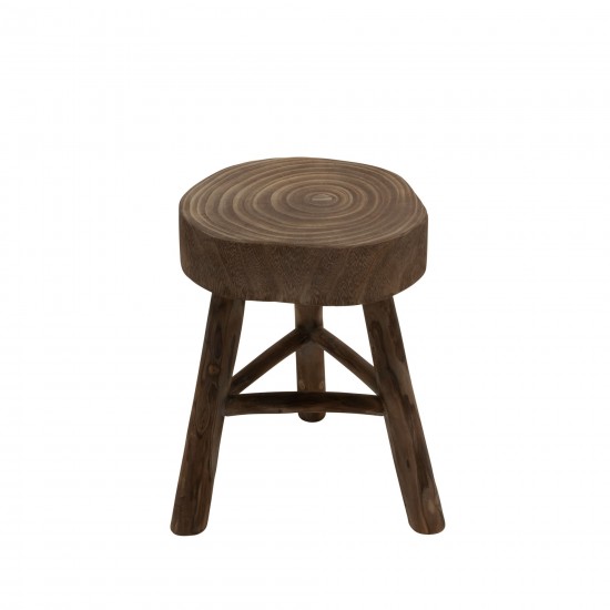 Wood 16"h Accent Table, Brown